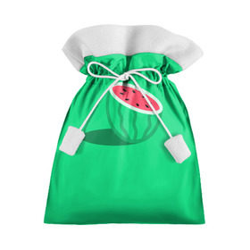 Подарочный 3D мешок с принтом Арбуз в Тюмени, 100% полиэстер | Размер: 29*39 см | Тематика изображения на принте: fruits | vegan | vegetables | vegetarian | веган | вегетарианство | еда | овощи | фрукты
