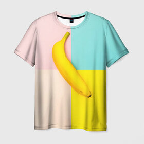 Мужская футболка 3D с принтом Banana в Тюмени, 100% полиэфир | прямой крой, круглый вырез горловины, длина до линии бедер | Тематика изображения на принте: 