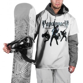 Накидка на куртку 3D с принтом Papa Roach в Тюмени, 100% полиэстер |  | Тематика изображения на принте: 