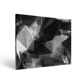 Холст прямоугольный с принтом Camo - Black & White (Чёрно-белый камуфляж) в Тюмени, 100% ПВХ |  | 0x000000123 | camo | камуфляж | чёрно белый