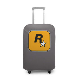 Чехол для чемодана 3D с принтом Rockstar Games в Тюмени, 86% полиэфир, 14% спандекс | двустороннее нанесение принта, прорези для ручек и колес | carl johnson | grand theft auto | gta | los santos | sa | san andreas | гта
