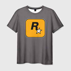 Мужская футболка 3D с принтом Rockstar Games в Тюмени, 100% полиэфир | прямой крой, круглый вырез горловины, длина до линии бедер | carl johnson | grand theft auto | gta | los santos | sa | san andreas | гта