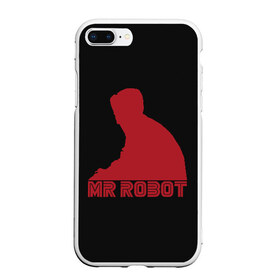 Чехол для iPhone 7Plus/8 Plus матовый с принтом Mr Robot в Тюмени, Силикон | Область печати: задняя сторона чехла, без боковых панелей | mister | robot | мистер робот