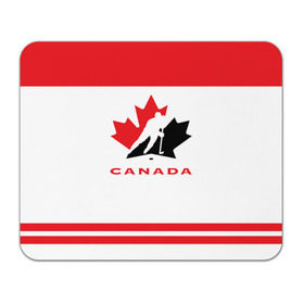 Коврик прямоугольный с принтом TEAM CANADA в Тюмени, натуральный каучук | размер 230 х 185 мм; запечатка лицевой стороны | Тематика изображения на принте: 2017 | canada | team | teamcanada | канада | мира | россия | хоккей | чемпионат | чм2017