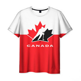 Мужская футболка 3D с принтом TEAM CANADA в Тюмени, 100% полиэфир | прямой крой, круглый вырез горловины, длина до линии бедер | 2017 | canada | hochey | team | teamcanada | канада | мира | россия | хоккей | чемпионат | чм2017