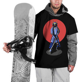 Накидка на куртку 3D с принтом Самурай, японское солнце в Тюмени, 100% полиэстер |  | азия | воин | катана | меч | сегун | сэнсэй | харакири | честь | японец | япония