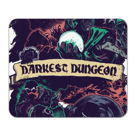Коврик прямоугольный с принтом Darkest Dungeon в Тюмени, натуральный каучук | размер 230 х 185 мм; запечатка лицевой стороны | darkest dungeon | замок | игра | логотип | рыцарь | темные подземелья | тьма | череп | чумной доктор