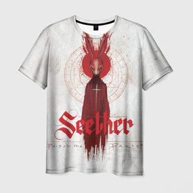 Мужская футболка 3D с принтом Seether в Тюмени, 100% полиэфир | прямой крой, круглый вырез горловины, длина до линии бедер | album | poison the parish | seether | рок