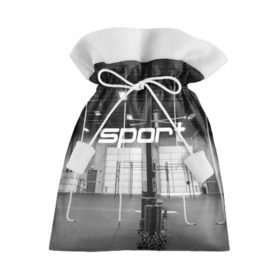Подарочный 3D мешок с принтом Спортзал в Тюмени, 100% полиэстер | Размер: 29*39 см | crossfit | атлетика | зал | качалка | кроссфит | тренажер | тяжелая | фитнес