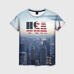 Женская футболка 3D с принтом Город New York в Тюмени, 100% полиэфир ( синтетическое хлопкоподобное полотно) | прямой крой, круглый вырез горловины, длина до линии бедер | new york | америка | бейсбол | буквы n y | город | классная | логотип | мегаполис | надпись | нью йорк | нью йорк янкиз | прикольная картинка | сша | штаты | я люблю красивая | янки