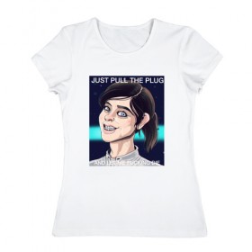Женская футболка хлопок с принтом Andromeda 1 в Тюмени, 100% хлопок | прямой крой, круглый вырез горловины, длина до линии бедер, слегка спущенное плечо | andromeda | effect | ryder | sara | райдер | сара