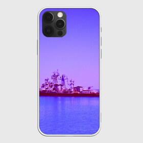 Чехол для iPhone 12 Pro Max с принтом Сторожевой корабль в Тюмени, Силикон |  | Тематика изображения на принте: 3d | blue | боевой | брызги | вмф | вода | военный | волны | исторический | капли | корабль | лето | море | моряк | океан | природа | ракеты | силовые структуры | шторм
