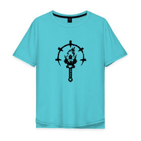 Мужская футболка хлопок Oversize с принтом Darkest Dungeon в Тюмени, 100% хлопок | свободный крой, круглый ворот, “спинка” длиннее передней части | 