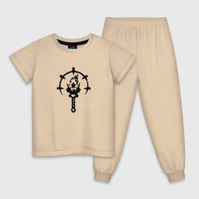 Детская пижама хлопок с принтом Darkest Dungeon в Тюмени, 100% хлопок |  брюки и футболка прямого кроя, без карманов, на брюках мягкая резинка на поясе и по низу штанин
 | 