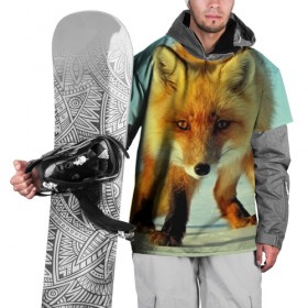 Накидка на куртку 3D с принтом Лисица в Тюмени, 100% полиэстер |  | Тематика изображения на принте: 3d | другие | животные | зима | лиса | прикольные | природа | снег | хищники | цветные | яркие
