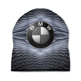 Шапка 3D с принтом BMW шестигранный фон в Тюмени, 100% полиэстер | универсальный размер, печать по всей поверхности изделия | Тематика изображения на принте: bmw | авто | автомобиль | блатная | бмв | бумер | бэха | геометрия | иномарка | концерн | красивая | марка немецкая | машина | прикольная | пузыри | расцветка | солдат | тачила | форм | шестигранники