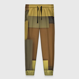 Женские брюки 3D с принтом Geometry texture в Тюмени, полиэстер 100% | прямой крой, два кармана без застежек по бокам, с мягкой трикотажной резинкой на поясе и по низу штанин. В поясе для дополнительного комфорта — широкие завязки | 