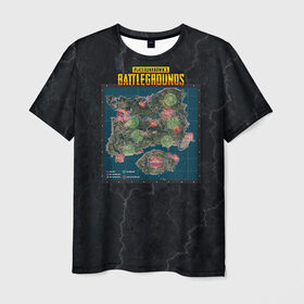 Мужская футболка 3D с принтом Playerunknown`s battlegrounds 2 в Тюмени, 100% полиэфир | прямой крой, круглый вырез горловины, длина до линии бедер | battleground | battlegrounds | playerunknown