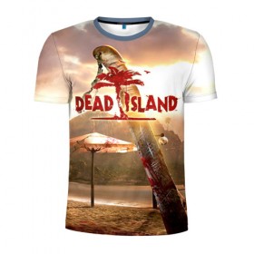 Мужская футболка 3D спортивная с принтом Dead island 6 в Тюмени, 100% полиэстер с улучшенными характеристиками | приталенный силуэт, круглая горловина, широкие плечи, сужается к линии бедра | Тематика изображения на принте: 