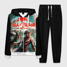 Мужской костюм 3D с принтом Dead island 8 в Тюмени, 100% полиэстер | Манжеты и пояс оформлены тканевой резинкой, двухслойный капюшон со шнурком для регулировки, карманы спереди | dead | island | repticide | zombie | дэд айлэнд | зомби | мозги