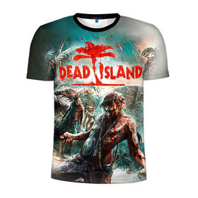 Мужская футболка 3D спортивная с принтом Dead island 8 в Тюмени, 100% полиэстер с улучшенными характеристиками | приталенный силуэт, круглая горловина, широкие плечи, сужается к линии бедра | Тематика изображения на принте: dead | island | repticide | zombie | дэд айлэнд | зомби | мозги