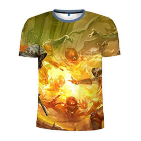 Мужская футболка 3D спортивная с принтом Destiny 2 в Тюмени, 100% полиэстер с улучшенными характеристиками | приталенный силуэт, круглая горловина, широкие плечи, сужается к линии бедра | destiny | дестени | дэстэни | космос