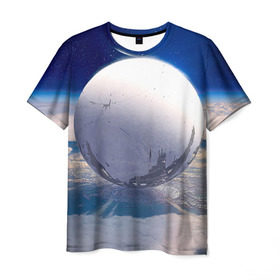 Мужская футболка 3D с принтом Destiny 3 в Тюмени, 100% полиэфир | прямой крой, круглый вырез горловины, длина до линии бедер | destiny | дестени | дэстэни | космос