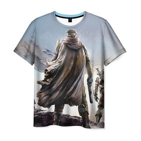 Мужская футболка 3D с принтом Destiny 6 в Тюмени, 100% полиэфир | прямой крой, круглый вырез горловины, длина до линии бедер | 