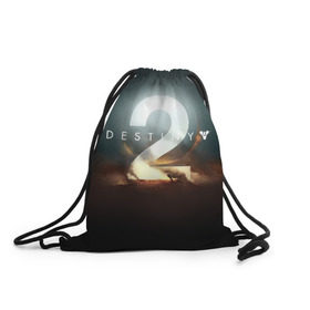 Рюкзак-мешок 3D с принтом Destiny 12 в Тюмени, 100% полиэстер | плотность ткани — 200 г/м2, размер — 35 х 45 см; лямки — толстые шнурки, застежка на шнуровке, без карманов и подкладки | Тематика изображения на принте: destiny | дестени | дэстэни | космос
