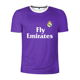 Мужская футболка 3D спортивная с принтом Реал Мадрид в Тюмени, 100% полиэстер с улучшенными характеристиками | приталенный силуэт, круглая горловина, широкие плечи, сужается к линии бедра | madrid | real | королевский клуб | мадрид | примера | реал | футбол | чемпионат испании