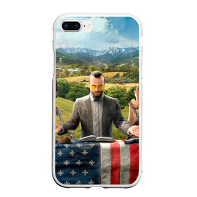 Чехол для iPhone 7Plus/8 Plus матовый с принтом Far Cry 5 в Тюмени, Силикон | Область печати: задняя сторона чехла, без боковых панелей | Тематика изображения на принте: farcry | фар край | фаркрай