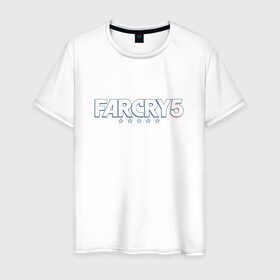 Мужская футболка хлопок с принтом Far Cry 5 в Тюмени, 100% хлопок | прямой крой, круглый вырез горловины, длина до линии бедер, слегка спущенное плечо. | 