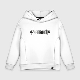 Детское худи Oversize хлопок с принтом Paparoach 1 в Тюмени, френч-терри — 70% хлопок, 30% полиэстер. Мягкий теплый начес внутри —100% хлопок | боковые карманы, эластичные манжеты и нижняя кромка, капюшон на магнитной кнопке | papa roach | roach | папа роач | папароач | папароч | роач | роч