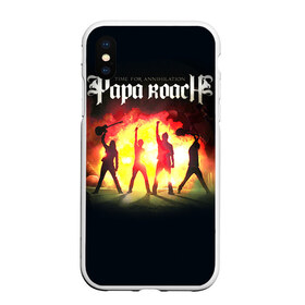 Чехол для iPhone XS Max матовый с принтом Paparoach 6 в Тюмени, Силикон | Область печати: задняя сторона чехла, без боковых панелей | Тематика изображения на принте: papa | papa roach | roach | альтернативный | группа | джекоби шэддикс | джерри хортон | метал | ню | нюметал | палермо | папа | папароач | папароч | роач | рок | роч | рэп | хард | хардрок | эсперанс