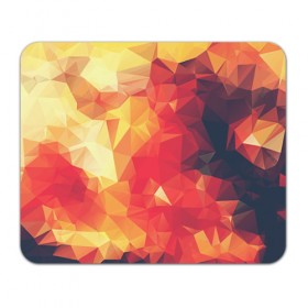 Коврик прямоугольный с принтом Низкополигональная текстура в Тюмени, натуральный каучук | размер 230 х 185 мм; запечатка лицевой стороны | Тематика изображения на принте: lowpoly | желтый красный | оранжевый | полигон | полигоны | текстура