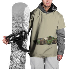 Накидка на куртку 3D с принтом Гонка в Тюмени, 100% полиэстер |  | Тематика изображения на принте: 1967 | ford | gt 500 | mustang | shelby | гонка | гт 500 | тачка форд