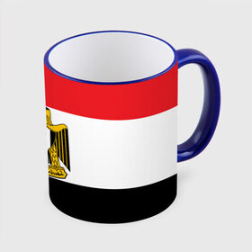 Кружка 3D с принтом Флаг и герб Египта в Тюмени, керамика | ёмкость 330 мл | символ страна