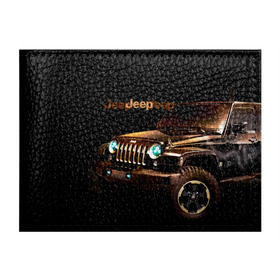 Обложка для студенческого билета с принтом Jeep в Тюмени, натуральная кожа | Размер: 11*8 см; Печать на всей внешней стороне | Тематика изображения на принте: brand | car | chrysler | jeep | logo | usa | автомобиль | джип | крайслер | логотип | марка | сша