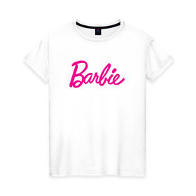 Женская футболка хлопок с принтом Барби 3 в Тюмени, 100% хлопок | прямой крой, круглый вырез горловины, длина до линии бедер, слегка спущенное плечо | barbie | барби | девочка | девушка | кукла