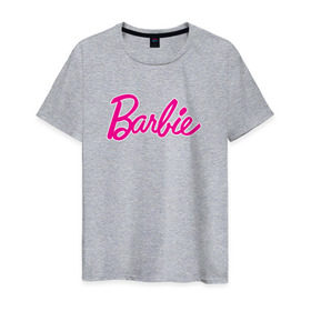 Мужская футболка хлопок с принтом Барби 3 в Тюмени, 100% хлопок | прямой крой, круглый вырез горловины, длина до линии бедер, слегка спущенное плечо. | Тематика изображения на принте: barbie | барби | девочка | девушка | кукла