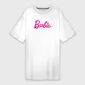 Платье-футболка хлопок с принтом Барби 3 в Тюмени,  |  | Тематика изображения на принте: barbie | барби | девочка | девушка | кукла