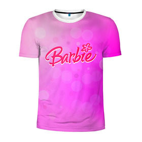 Мужская футболка 3D спортивная с принтом Барби 5 в Тюмени, 100% полиэстер с улучшенными характеристиками | приталенный силуэт, круглая горловина, широкие плечи, сужается к линии бедра | barbie | барби | девочка | девушка | кукла