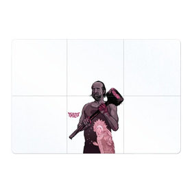 Магнитный плакат 3Х2 с принтом ЧерноБог в Тюмени, Полимерный материал с магнитным слоем | 6 деталей размером 9*9 см | Тематика изображения на принте: американские боги | бог зла | молот | чернобог