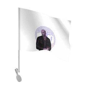 Флаг для автомобиля с принтом Тень в Тюмени, 100% полиэстер | Размер: 30*21 см | shadow moon | американские боги | тень лун
