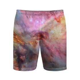 Мужские шорты 3D спортивные с принтом Светящаяся туманность в Тюмени,  |  | m 42 | вселенная | галактика | звезды | космос | свет | туманность ориона | цвет