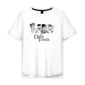 Мужская футболка хлопок Oversize с принтом The Dark Tower в Тюмени, 100% хлопок | свободный крой, круглый ворот, “спинка” длиннее передней части | the dark tower | стивен кинг | стрелок | темная башня