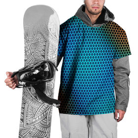 Накидка на куртку 3D с принтом object grid в Тюмени, 100% полиэстер |  | dot | абстракция | метал | сетка | текстура