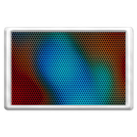Магнит 45*70 с принтом object grid в Тюмени, Пластик | Размер: 78*52 мм; Размер печати: 70*45 | Тематика изображения на принте: dot | абстракция | метал | сетка | текстура