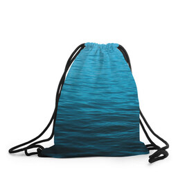 Рюкзак-мешок 3D с принтом Море в Тюмени, 100% полиэстер | плотность ткани — 200 г/м2, размер — 35 х 45 см; лямки — толстые шнурки, застежка на шнуровке, без карманов и подкладки | Тематика изображения на принте: sea | вода | волны | глубина | дайвинг | лето | океан | отдых | отпуск | пляж | солнце