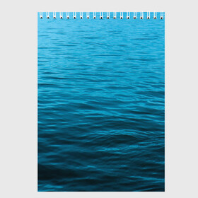 Скетчбук с принтом Море в Тюмени, 100% бумага
 | 48 листов, плотность листов — 100 г/м2, плотность картонной обложки — 250 г/м2. Листы скреплены сверху удобной пружинной спиралью | sea | вода | волны | глубина | дайвинг | лето | океан | отдых | отпуск | пляж | солнце